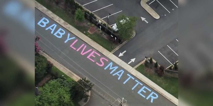 Pro-Life Advocate Paints ‘Baby Lives Matter’ Mural Outside Charlotte Planned Parenthood