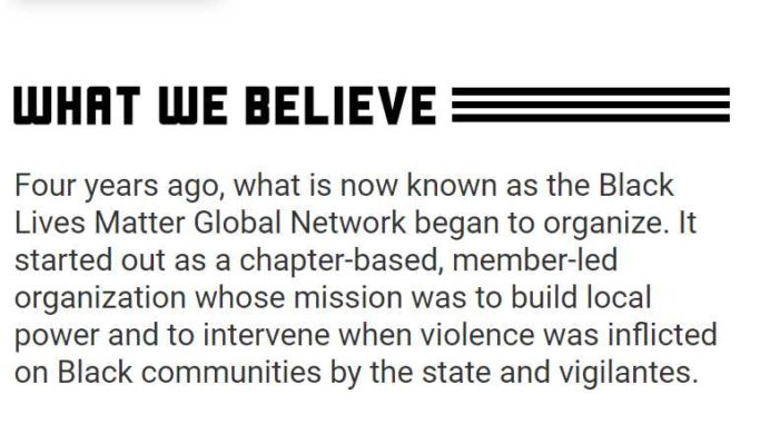 BLM Removes ‘What We Believe’ Page, Which Included ‘We Disrupt Western-Prescribed Nuclear Family Structure’