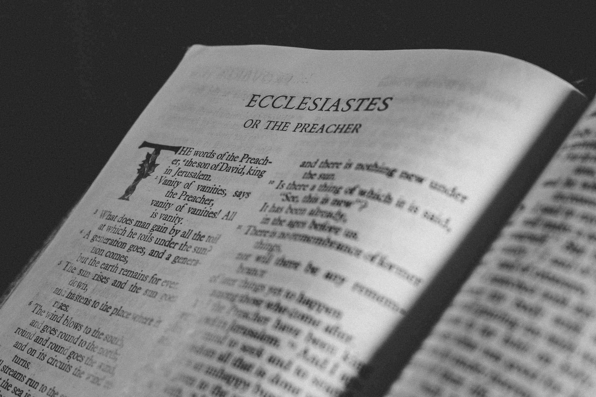 Bible Ecclesiastes Credit James Coleman Unsplash-compressed