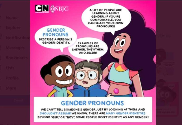 ‘Beyond Girl or Boy’? Cartoon Network Posts Comic Strip to Teach Youth About Preferred Pronouns