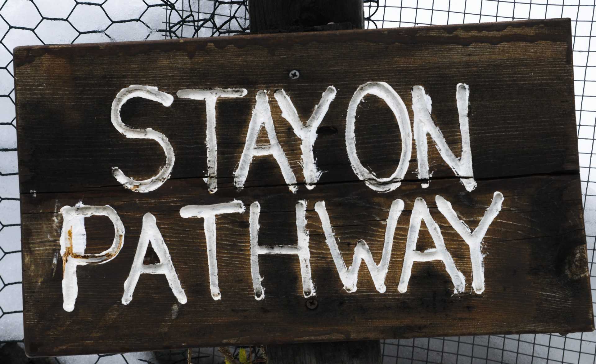 Exhortation Stay on Pathway Credit Linnaea Mallette Public Domain Pictures-compressed
