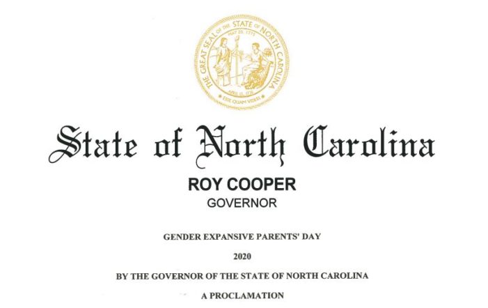 NC Gov. Declares ‘Gender Expansive Parents’ Day’ for Parents ‘Not Exclusively Masculine or Feminine’