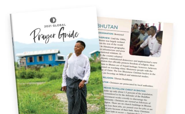 Voice of the Martyrs Releases 2021 Global Prayer Guide