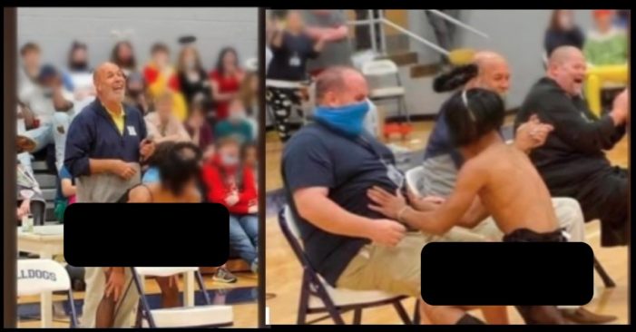 Photos Show Principal Laughing, Staffers Cheering as Scantily-Clad Students Give Lap Dances During ‘Man Pageant’