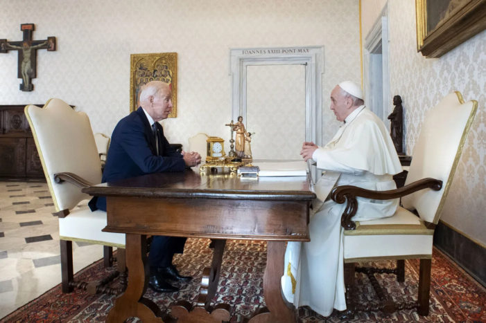 Biden Says ‘Pope’ Told Him That He’s a ‘Good Catholic’ Who Ought To Take Communion