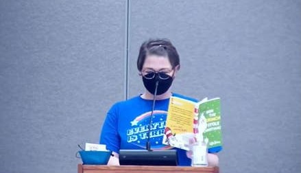 Teacher Mocks Christians with Dr. Seuss Parody at School Board Meeting for Opposing Pornographic, CRT Books