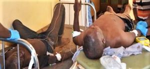 Andrew Dikusooka and Ronald Musasizi received hospital treatment after being knifed in Iganga Disrict, Uganda. (Morning Star News)