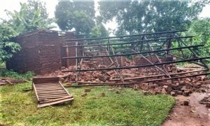 Muslim villagers destroyed Musa Wabwire's home in Kaliro District, Uganda on Sept. 9, 2022. (Morning Star News)