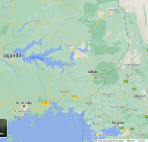 Location of Sironko District north of Mbale, Uganda. (Mapdata 2023 Google)