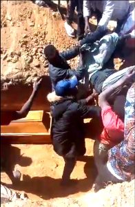 Burial on Christmas Day, 2023 of Christians slain in NTV village, Plateau state, Nigeria. (Christian Daily News-Morning Star News)