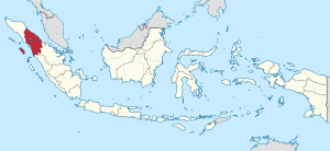 Location of North Sumatra Province, Indonesia (TUBS, Creative Commons)