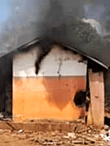 Home where three Christians were burned to death in Budini Nyanza, Kaliro town, Uganda on Dec. 26, 2024. (Morning Star News)