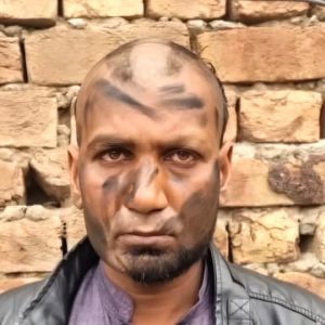 Muslim assailants beat and publicly shamed Wasif George of Faisalabad District, Pakistan on Feb. 27, 2025. (Christian Daily International-Morning Star News)