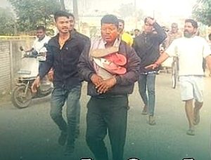 Hindu nationalists assaulted and paraded Pastor Bipin Bihari Naik through Parjang village, Odisha state, India on Jan. 4, 2026. (Morning Star News)