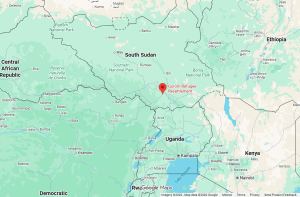 Location of Gorom Refugee Settlement in South Sudan. (Map data © 2026 Google)