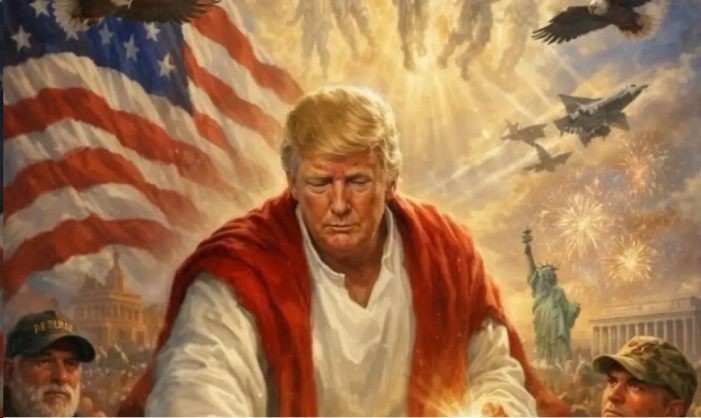 Trump deletes AI image portraying himself as Jesus-like figure following blasphemy outcry