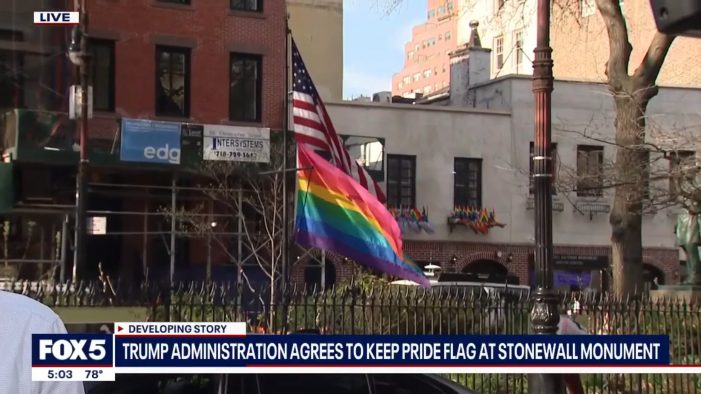 Trump Administration Agrees to Keep ‘Pride Flag’ at Stonewall Monument