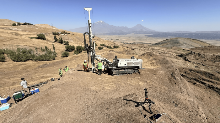Noah’s Ark hunters testing core samples for wood after drilling mission